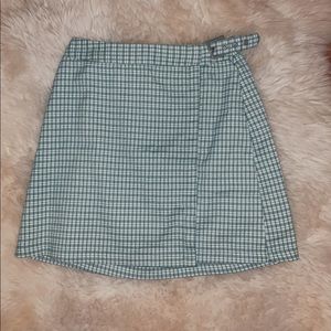 NEW Brandy Melville Plaid Skirt with Buckle